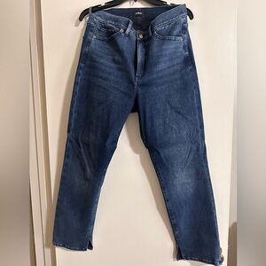 Express Blue Straight Jeans Classic Denim